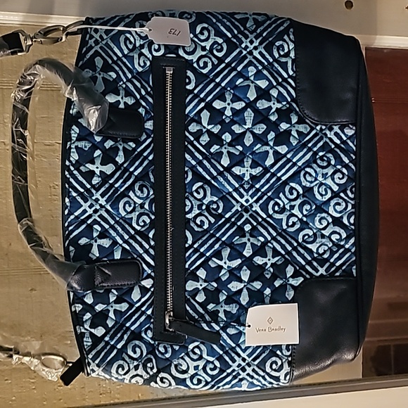 New with Tags, Vera Bradley,Blue,Crossbody & Satchel Handbag, 12 x 15in - Picture 2 of 2